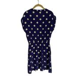 Madewell  Broadway and Broome Silk Blue Polka Dot Dress XS Photo 5