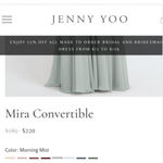 Jenny Yoo Collection Mira Convertable Gown In Sea Foam Photo 12