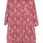 Ralph Lauren Lauren  Women’s Sz M Faded Red White Paisley Bandana Print Nightgown Photo 0