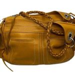 Sondra Roberts Orange Leather Shoulder/ Handbag Photo 0