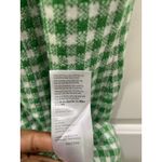 Maeve Anthropologie  Gingham Green & White Knit Mini Mod Dress Sz M Photo 6