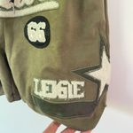 Vintage Bermuda cotton shorts hip hop streetwear Green Photo 6