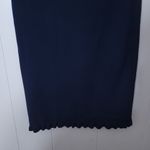 Ann Taylor Loft Women's Classic Skirt Blue With Side Ruffle Size M NWT Photo 5