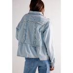 We The Free  People Ruffles And Denim Shirt Size M Photo 2