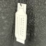 Sanctuary Black Long Sleeve Ruched Side Sheer Knit Top Womens Size M Photo 4