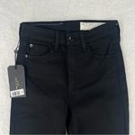 Rag and Bone  High Rise Ankle Skinny Stretch Distressed Ripped Black Denim Jean‎ Photo 2