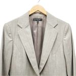 Lafayette 148  Single Button Suit Blazer Gray With Blue Pinstripe Women’s Size 10 Photo 4