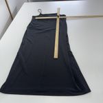 ZARA Dress Womens Large Black Spaghetti Strap Midi Slip Minimalist Square Neck Photo 6