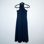 J. McLaughlin NWT Navy Blue Alessia Halter Midi Dress Size Small Photo 1