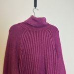 Free People Big City Turtleneck Sweater In Mulberry Garnet Size Medium NWT Photo 6