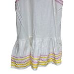Lisa Marie Fernandez Ric Rac Dress White/Yellow/Pink with Pockets Women’s Small Photo 4