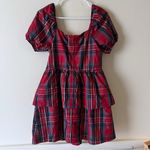 Copper Key Plaid Dress Tiered Babydoll New Size M Photo 4