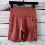 Aerie American Eagle Offline Rust Orange High Rise Bike Shorts Photo 2