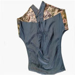 Backroad Blues Floral Tapestry Vest Vintage Cottagecore Button Sz Medium / Large Green Photo 6