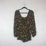 Urban Outfitters  Paulina Floral Square Neck Romper Photo 2