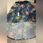 Torrid Blue Multicolor Floral Print Strapless High Low Midi Dress Size 12 Photo 14