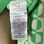 VERO MODA Vera Moda Sara Cropped Cardigan Sweater Medium Womens Green Geometric Knit New  Photo 7