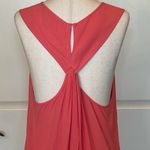 BCBGMAXAZRIA  Pink Coral‎ Sleeveless Top Draped Back Tank Blouse Size M Photo 4