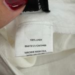 Eileen Fisher NWOT White 100% Linen Side Zip Wide Leg Pants Womens Large Photo 5