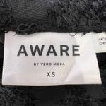 VERO MODA Aware by Black Floral Burnout Mock Neck Dress Puff Sleeve XS Photo 3