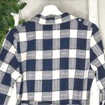 ANGL ANGEL Plaid Midi Dress Shirtwaist 3/4 Sleeve Belted‎ Small Photo 4