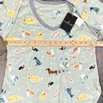 Cuddl Duds  Honeycomb Fleece Pajama Top & Pajama Joggers Set Mint Dogs XS Photo 12