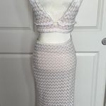White Ruffled Women's Skirt Set Size M Photo 0