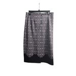 New York & Company Black and White Floral Lace Pattern Pencil Skirt Size 8 Photo 1