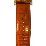 Joan Rivers Classics V377 Vintage Wide Leather Band Rhinestone Square Face Watch Photo 4