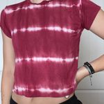 PacSun Red Tie Dye Crop Top Photo 3