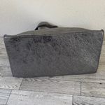 Furla Metallic Silver Leather Tote Bag EUC Photo 6