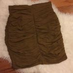 Rouched H line skirt. Xs Brown Photo 3