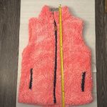 Simply Southern Pink/Gray Faux Fur Sherpa Full Zip Vest M Pockets Winter Casual Photo 10
