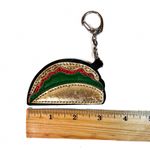 Topshop NEW - Freedom Fun & Quirky Gold Taco Keychain Bag Charm Photo 1