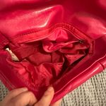 Hot Pink Fuscia Faux Leather Lock Crossbody Bag Photo 4