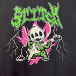 Stitch Electric Guitar Shredding Disney Animated Movie Tee L Photo 1