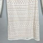 Eliza J  Dress White Lace Bell Sleeve Size 8 Wedding‎ Rehearsal Elopement Lined Photo 6