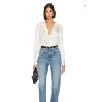 Frame  Gillian Blouse Off White Size Medium New with‎ Tags Photo 4