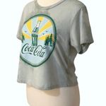 Coca-Cola Custom Made Green Tie Dye Short Sleeve Crop Top •Size Small Photo 1