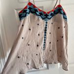 THML Women's M Beige Embroidered Boho Camisole Tank Top Boho Chic Photo 1
