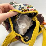 Multi Color Floral Tapestry Bucket Bag Yellow Orange Tassel Boho Crossbody Purse Photo 7