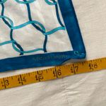 White and blue ribbon print bandana 0838 Photo 2