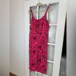 Torrid Hot Pink Tie Front Culotte Jumpsuit Jungle Leopard Print Plus Size 1X Photo 5