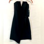 Trixxi  CLOTHING CO STRAPLESS WRAP STYLE EVENING DRESS V CUT NECKLINE S BLACK NEW Photo 1