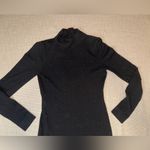 Forever 21  XXI Studded Sweater Mock Neck Bodycon Dress Black Size Med Open Back Photo 2