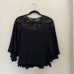 Milly  Sequined 3/4 Bell Sleeve Silk Blend Blouse Size 8 Photo 1