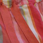 Cacique  BOLD MULTICOLORED STRIPED CROP WIDE LEG COTTON PAJAMA PANTS 18/20 Photo 2
