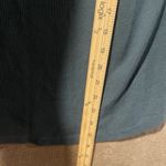 Eddie Bauer  Shirt Womens Medium Henley Blue Waffle Knit Long Sleeve Thermal Photo 5