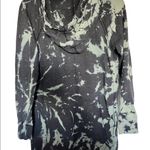 Grey green tie dye long sleeve hoodie sweatshirt tunic measurements in pictures Size undefined Photo 3