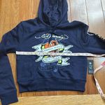 Ed Hardy NWT  Broken Heart and Fairytale Navy Eclipse Hoodies Sweatshirt Size S Photo 9